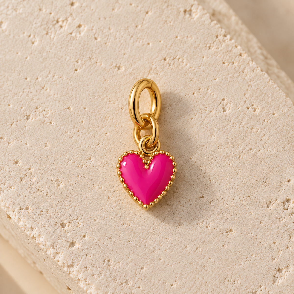 Dotted Heart Charms